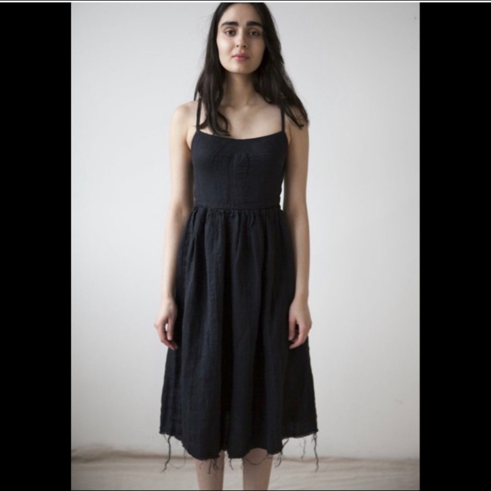 Ovate black mathilde dress